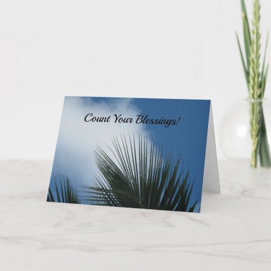 Tel je zegeningen bedankkaart (Voorkant)