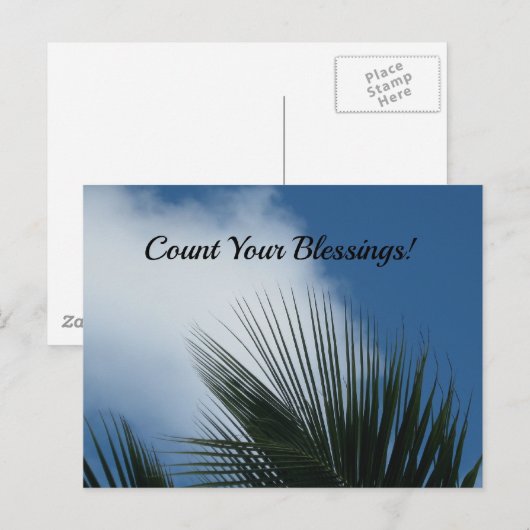 Tel je zegeningen briefkaart (Voorkant / Achterkant)