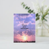 Tel je zegeningen briefkaart (Staand voorkant)