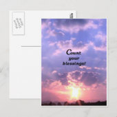 Tel je zegeningen briefkaart (Voorkant / Achterkant)