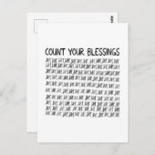 Tel je zegeningen briefkaart (Voorkant / Achterkant)