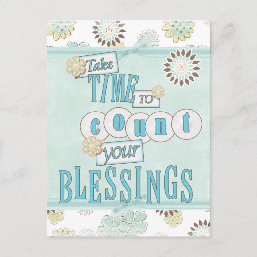 Tel je zegeningen Briefkaart (Voorkant)