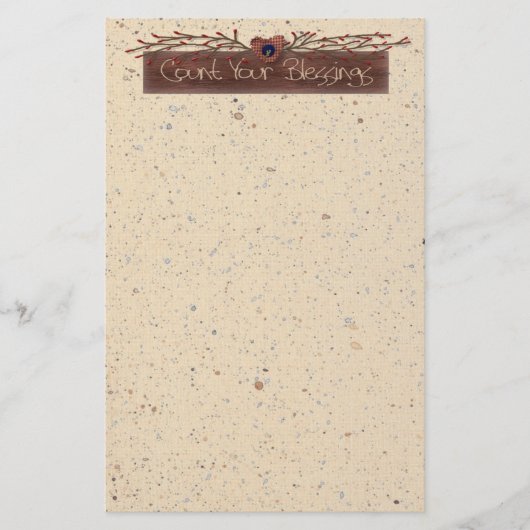 Tel je zegeningen briefpapier (Voorkant)