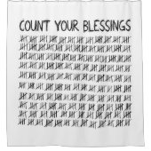 Tel je zegeningen douchegordijn (Voorkant)