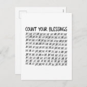 Tel je zegeningen feestdagenkaart (Voorkant / Achterkant)