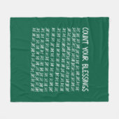 Tel je zegeningen fleece deken (Voorkant (Horizontaal))