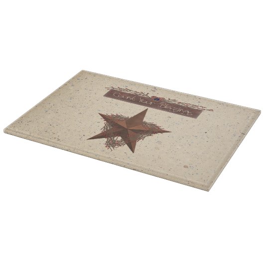 Tel je zegeningen Glas snijplank (Hoek)