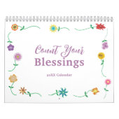 Tel je zegeningen Journaling 12-maands kalender (Hoes)