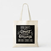 Tel je zegeningen Kind naam VBS kerktas Tote Bag (Achterkant)