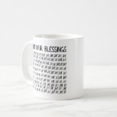 Tel je zegeningen koffiemok (Voorkant links)