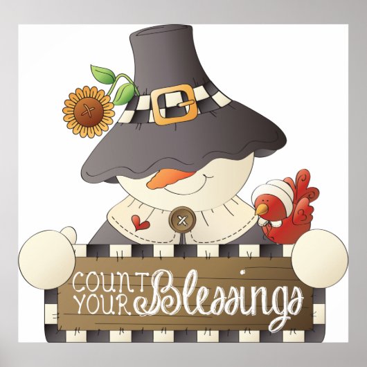 Tel je zegeningen poster (Voorkant)