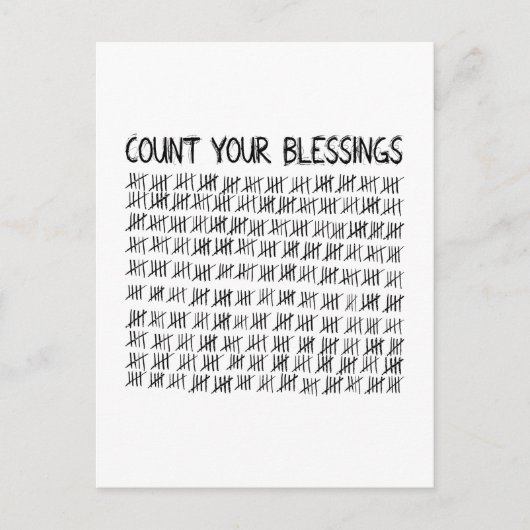 Tel je zegeningen uitnodiging briefkaart (Voorkant)