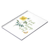 Tel je zegeningen - vintage gele klaproos notitieboek (Linkerzijde)