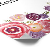 Tel je zegeningen Wildflower Poster (Hoek)