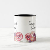 Tel je zegeningen Wildflower Tweekleurige Koffiemok (Center)