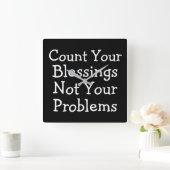 Tel je zintuigen vierkante klok (Huis)