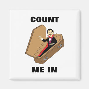 Tel me in Funny Halloween Vampire Pun Magneet