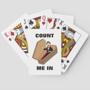 Tel me in Funny Halloween Vampire Pun Pokerkaarten