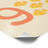 Tel met dieren - Schattigee educatieve nummers Perfect Poster (Hoek)