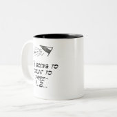 Tel. naar drie tweekleurige koffiemok (Voorkant links)