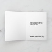 Tel op je Moederdag Wenskaart Kaart (Binnen)