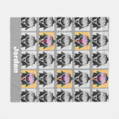 Tel patroon Sesamstraat naam Fleece Deken (Voorkant (Horizontaal))