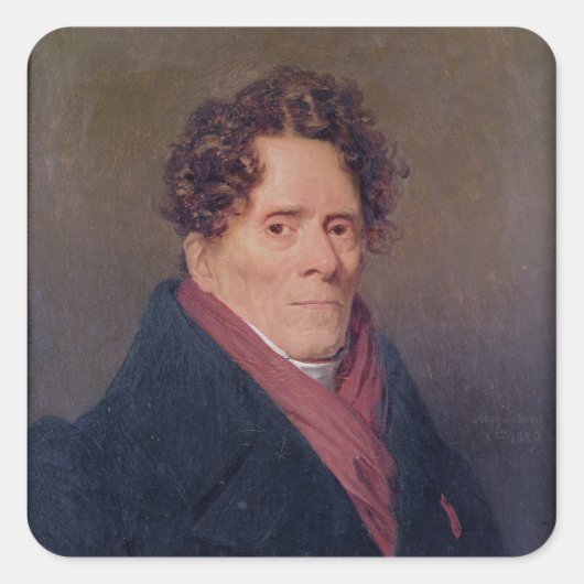 Tel Pierre-Louis Roederer 18e tot 19e eeuw Vierkante Sticker (Voorkant)