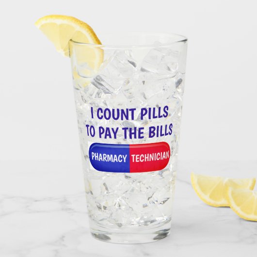 Tel Pillen om de rekeningen te betalen Glas (Voorkant ijs)