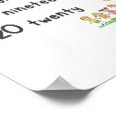 Tel tot 20 Wiskunde Muurdecoratie Kleuterschool Poster (Hoek)