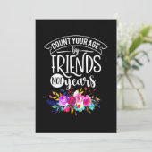 Tel uw leeftijd aan de hand van vrienden kaart (Staand voorkant)