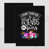 Tel uw leeftijd aan de hand van vrienden kaart (Voorkant / Achterkant)