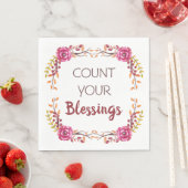 Tel uw Thanksgiving voor zinnen Servet (Insitu)