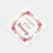 Tel uw Thanksgiving voor zinnen Servet (Hoek)