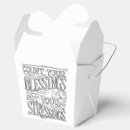 Tel uw zegeningen niet uw verhalen bedankdoosjes (Geopend)