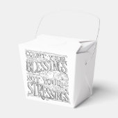 Tel uw zegeningen niet uw verhalen bedankdoosjes (Voorkant Zijde)