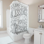 Tel uw zegeningen niet uw verhalen douchegordijn (In situ)
