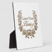 tel uw zegeningen  typografie fotoplaat (Zijkant)