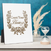 tel uw zegeningen  typografie fotoplaat (Zijkant)