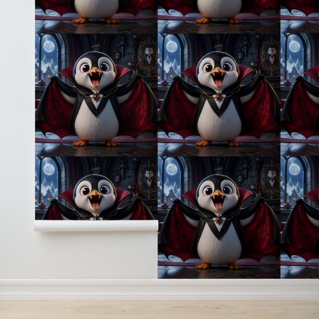 Tel vampier pinguïn/vampier Vrienden behang (Applicatie)