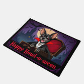 Tel Xoloitzcuintli Fijne Howl-o-ween Deurmat (Schuin)