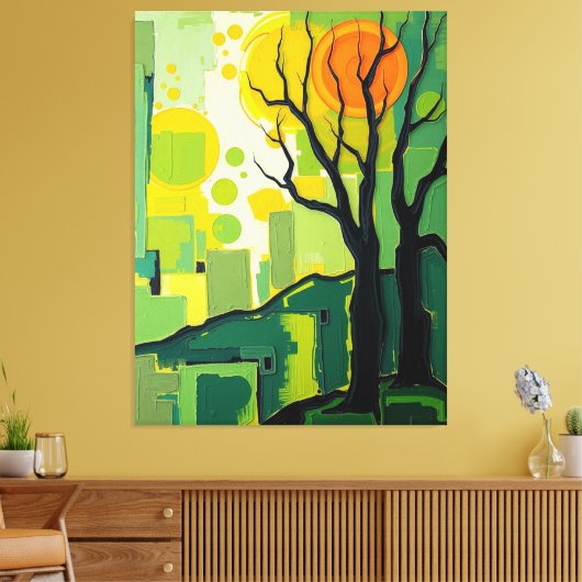 Tela de paisagem canvas afdruk (Insitu (Woonkamer))