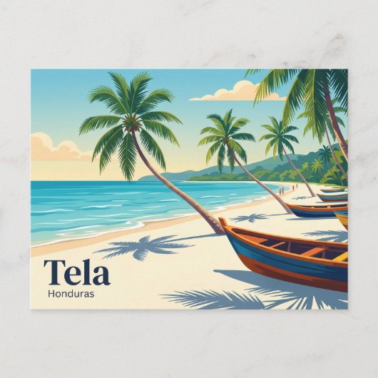 Tela Honduras Briefkaart (Voorkant)