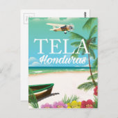 Tela Honduras vintage poster Briefkaart (Voorkant / Achterkant)