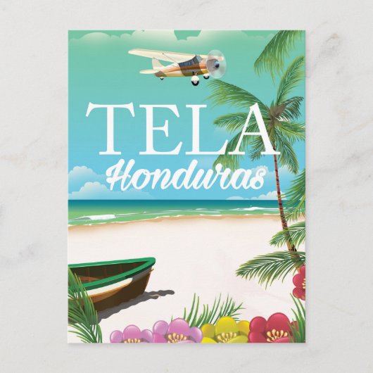 Tela Honduras vintage poster Briefkaart (Voorkant)