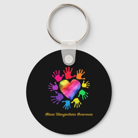 Telangiectasia Awareness Hands Ataxia Telangiect G Sleutelhanger (Voorkant)