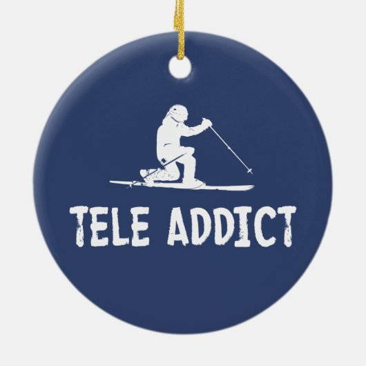 Tele Addict Keramisch Ornament (Achterkant)