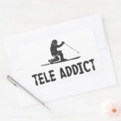 Tele Addict Rechthoekige Sticker (Envelop)