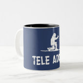 Tele Addict Tweekleurige Koffiemok (Voorkant links)