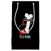 Tele-bone Grappig Bone Telefoon Pun Donker BG Klein Cadeauzakje (Voorkant)