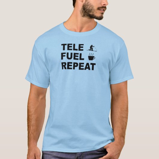 Tele Brandstof Herhaal T-shirt (Voorkant)